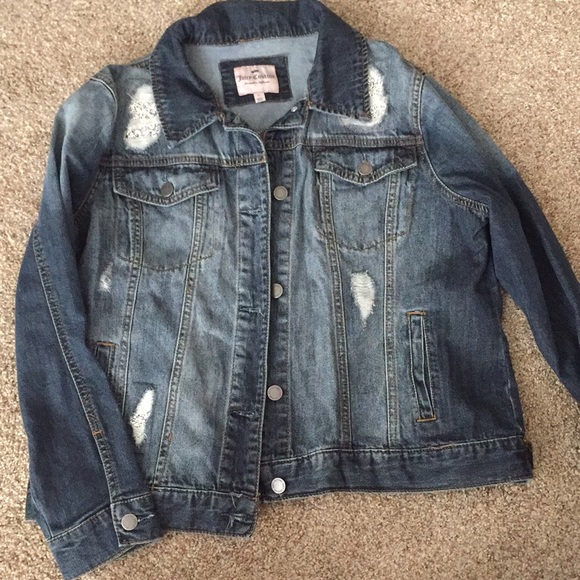 Juicy Couture Jackets & Blazers - Juicy Couture rhinestone jean jacket